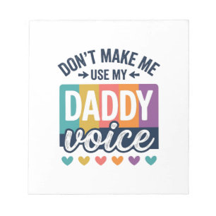 Daddy Voice Vintage Pride Shirt Design_1 Notizblock