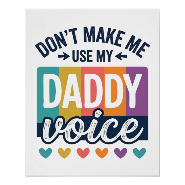 Daddy Voice Vintage Pride-Shirt-Design_1 Poster (Vorderseite)