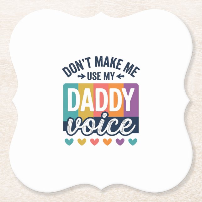 Daddy Voice Vintage Pride Shirt Design_1 Untersetzer (Vorderseite)