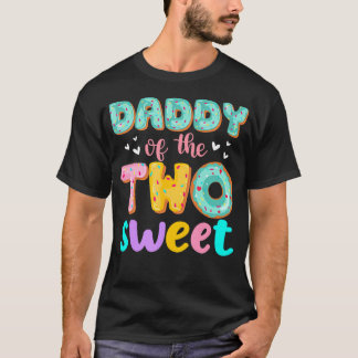 Daddy von den beiden süßen Donut Geburtstagsfamili T-Shirt
