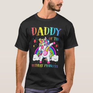 Daddy von der Geburtstagsprinzessin Dabbing Unicor T-Shirt
