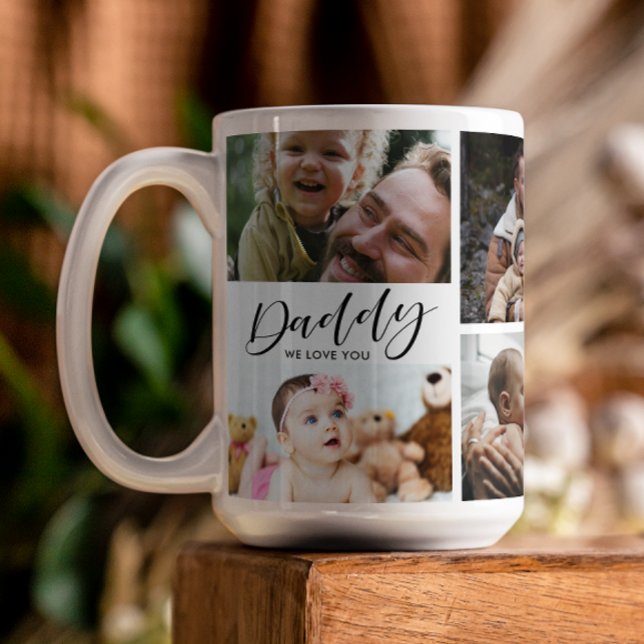 Daddy wir Liebe Sie FotoCollage Kaffeetasse (Von Creator hochgeladen)