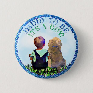 Daddy wird Baby Shower Button