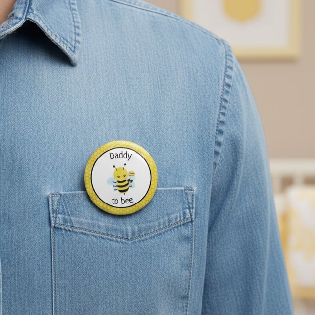 Daddy wird Babydusche und erwartet Button (Von Creator hochgeladen)