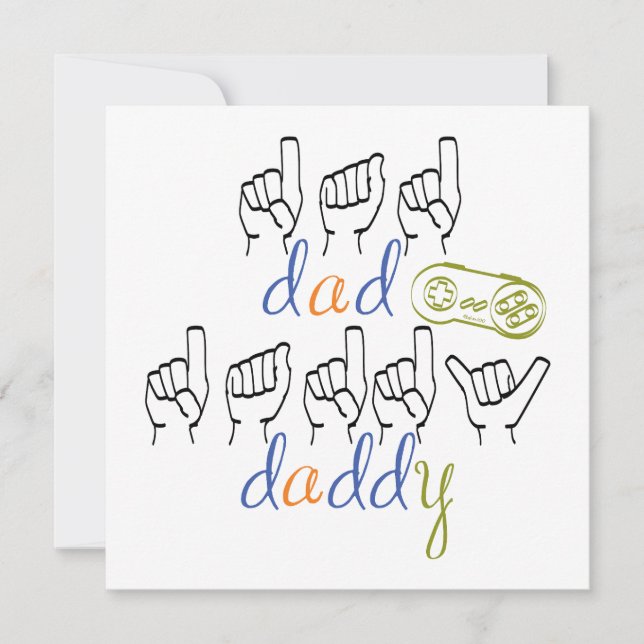 Daddy with a big heart karte (Vorderseite)