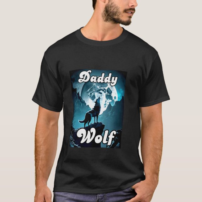 Daddy Wolf Matching Tribe Wolves Camping Pack Fath T-Shirt (Vorderseite)