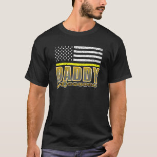 Daddy Yellow Thin Line 911 Police Dispatcher Tow T T-Shirt