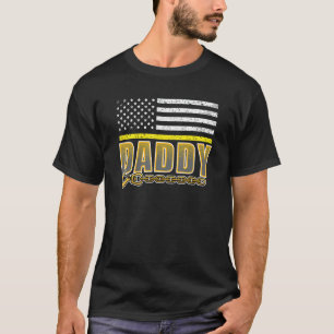 Daddy Yellow Thin Line 911 Polizeileitstellen-Mita T-Shirt