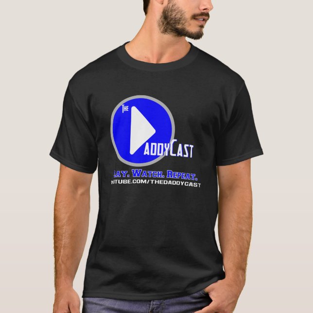 DaddyCast - dunkler T - Shirt-Entwurf T-Shirt (Vorderseite)