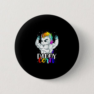 Daddycorn Einhorn Vater Daddy Mann Einzigartige Fa Button