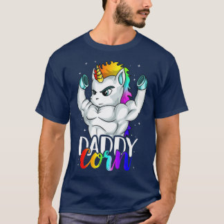 Daddycorn Unicorn Vater Daddy Man Einzigartige Fam T-Shirt