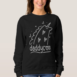 Daddycorn Unicorn Vater Familie Matching Vaterda Sweatshirt