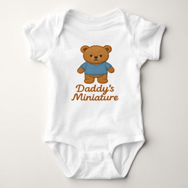 Daddy's Adorable Miniature Bear Baby Strampler (Vorderseite)