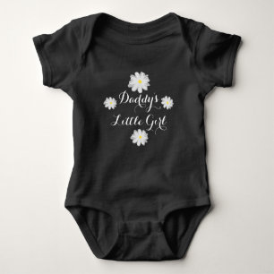 Daddys Babybodysuit der Blume kleinen Mädchens Baby Strampler
