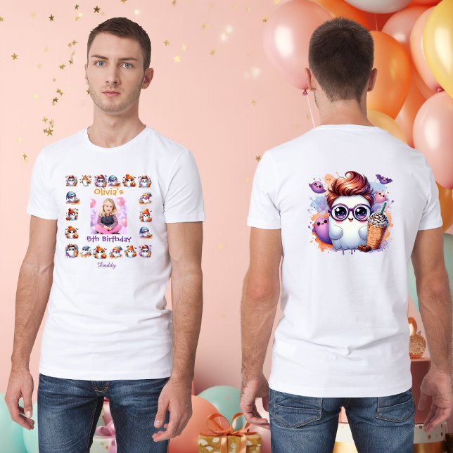 Daddys Birthday T Shirt Coffee Lover Ghost Theme (Von Creator hochgeladen)