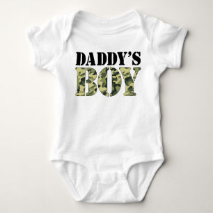Daddy's Boy Camouflage Baby Strampler