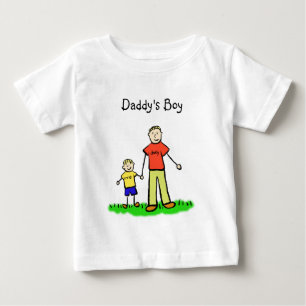Daddy's Boy Personalisierten Familiencharts Shirt