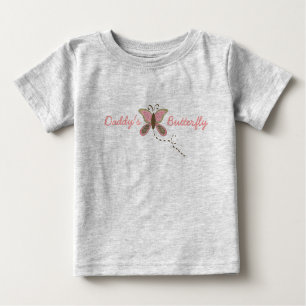 Daddy's Butterfly Säugling Girl Bio Baby T-shirt