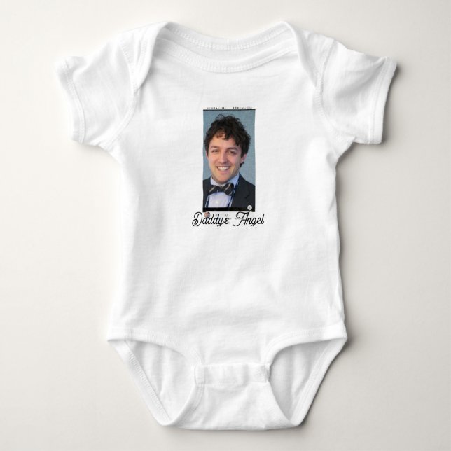 Daddys Engel für alle Kinder Baby Strampler (Vorderseite)