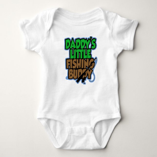 Daddys Fischen-Freund-Baby-Shirt Baby Strampler (Vorderseite)