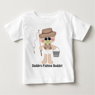 Daddy's Fishing Buddy Baby T - Shirt