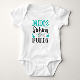 Daddy's Fishing Buddy - Fischen mit meinem Daddy B Baby Strampler