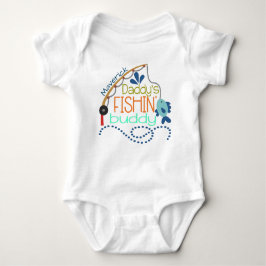 Daddy's Fishing Buddy Personalisiertes Baby Baby Strampler