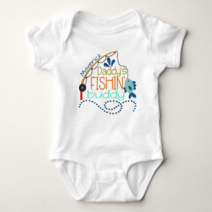 Daddy's Fishing Buddy Personalisiertes Baby Baby Strampler