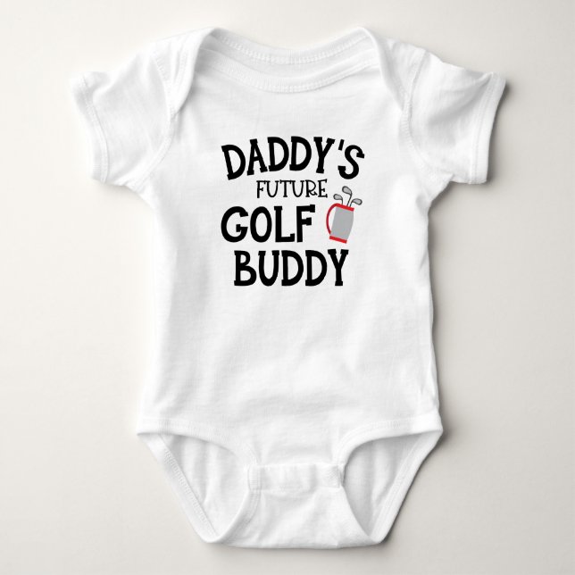 Daddy's Future Golf Buddy Baby Bodysuit Strampler (Vorderseite)