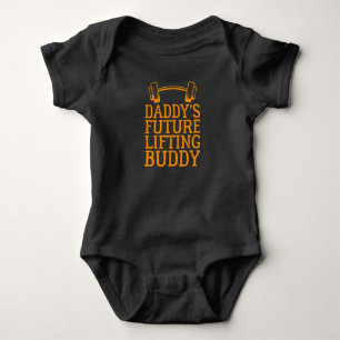 Daddy's Future Lifting Buddy - Gym Vater Gift Baby Strampler