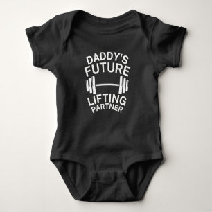 Daddys Future Lifting Partner Vater Future Workout Baby Strampler