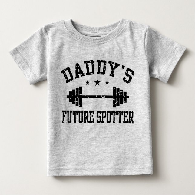 Daddys Future Spotter Baby T-shirt (Vorderseite)