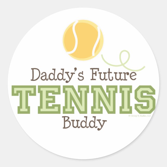 Daddy's Future Tennis Buddy Sticker (Vorderseite)