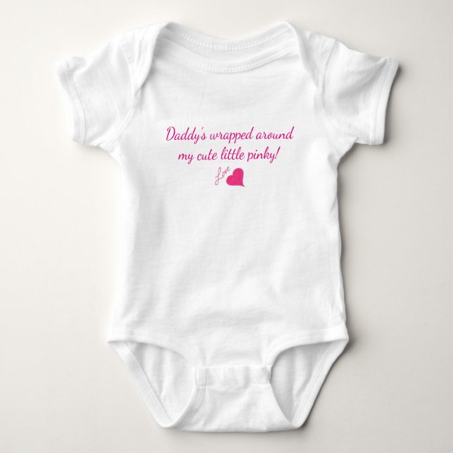 Daddy's Girl 3-Schnappschuss Schnellwechseloutfit  Baby Strampler (Vorderseite)