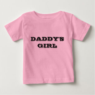 Daddy's Girl, Baby T - Shirt, Pink T-shirt