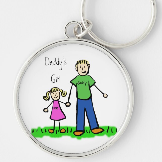 Daddy's Girl Blond Schlüsselanhänger (Customize) (Vorne)
