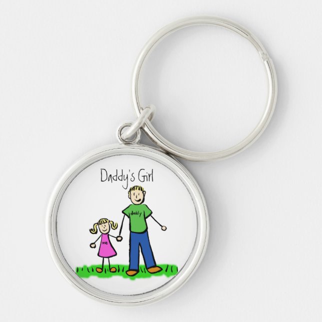 Daddy's Girl Blond Schlüsselanhänger (Customize) (Vorne)