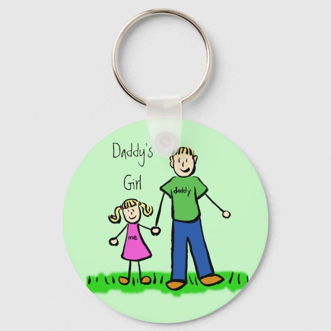 Daddy's Girl Blond Schlüsselanhänger (Customize) (Vorderseite)