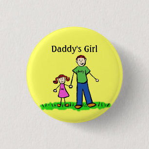 Daddy's Girl Buttons Custom Family Pendant Buttone