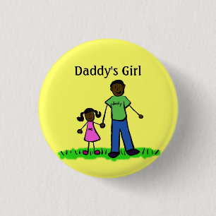 Daddy's Girl Buttons Custom Family Pendant Buttone
