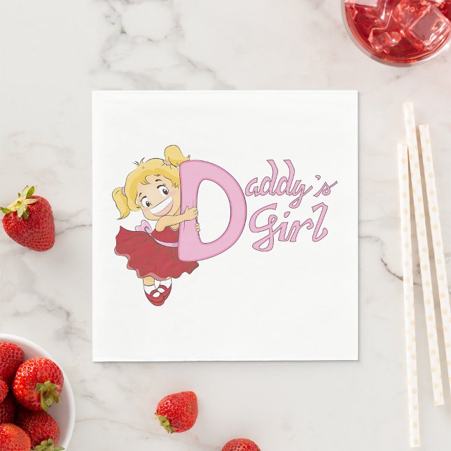 Daddys Girl Paper Napkins Serviette (Von Creator hochgeladen)