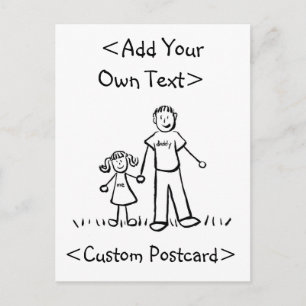 Daddy's Girl Postcard Einladungspostkarte