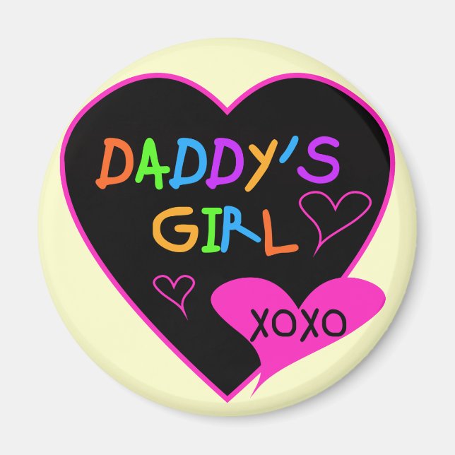 Daddy's Girl T Shirts, Tasse, Kissen, Stationär Magnet (Vorne)