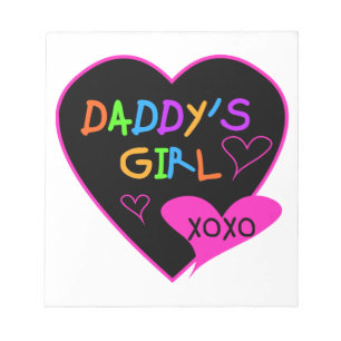 Daddy's Girl T Shirts, Tasse, Kissen, Stationär Notizblock
