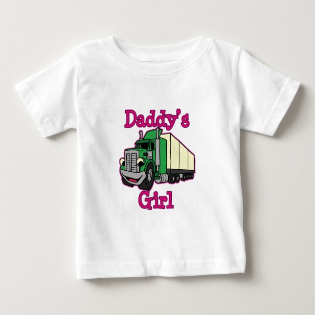 Daddy's Girl Truck Driver Baby T-shirt (Vorderseite)