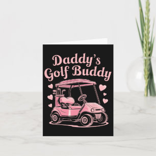 Daddy's Golf Buddy Kinder Golfer Vater Frauen Mädc Karte