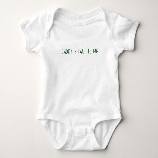 Daddys Golfen-Ein-Teiler Baby Strampler (Vorderseite)
