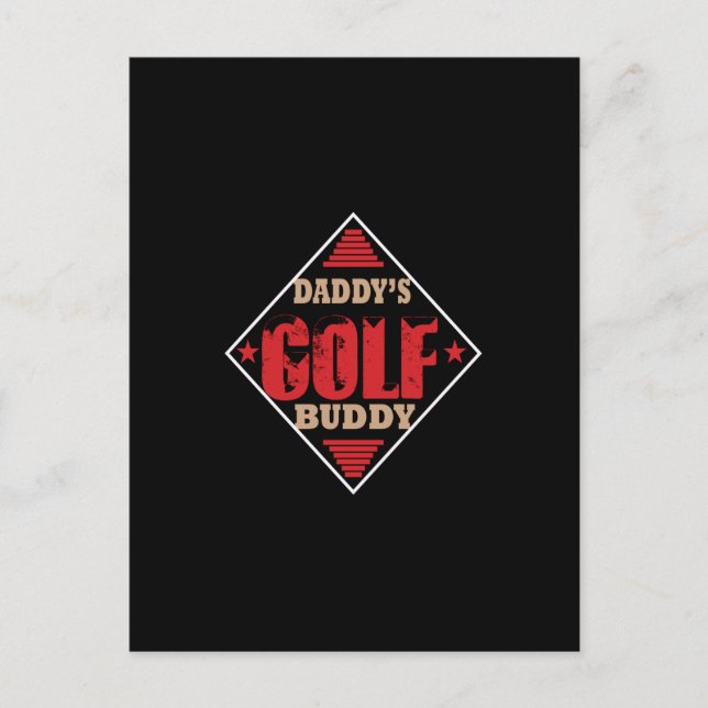 Daddy's Golffreund Postkarte (Vorderseite)
