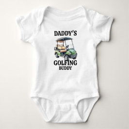Daddy's Golfing Buddy Golf Car Thema Baby Strampler