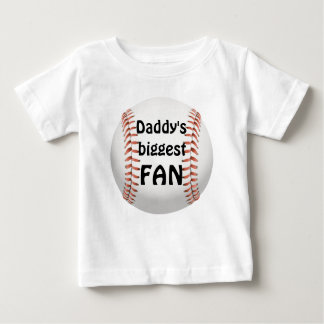 Daddys größtes Fanfamilie Baseball Baby T-shirt